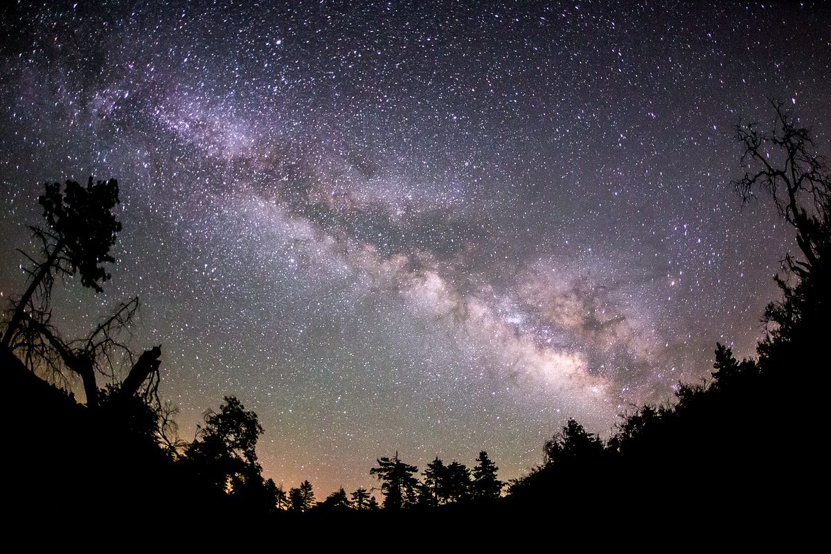 View of the galaxy from ground