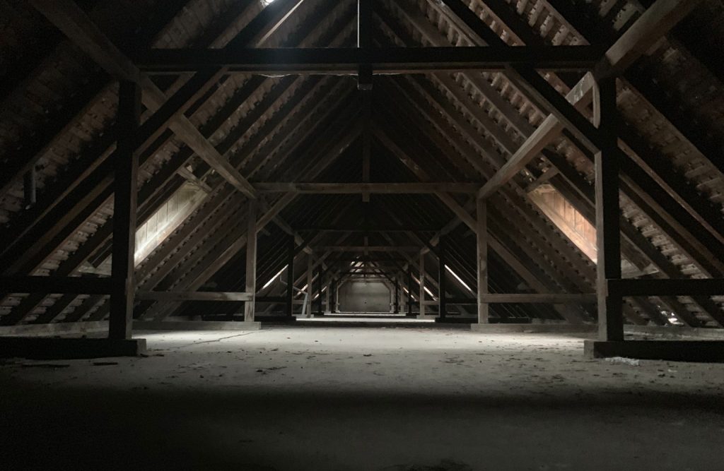 Dirty attic.