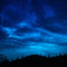 Summer Night Sky Full Of Stars Over Mountain Landscape Outdoors